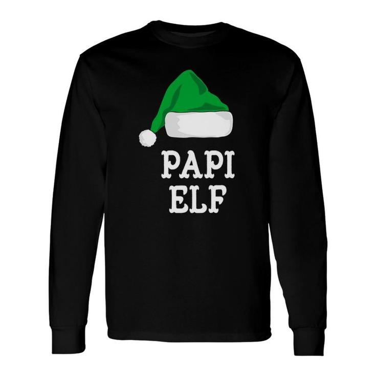 Papi Elf Christmas Matching Group Xmas Long Sleeve T-Shirt T-Shirt