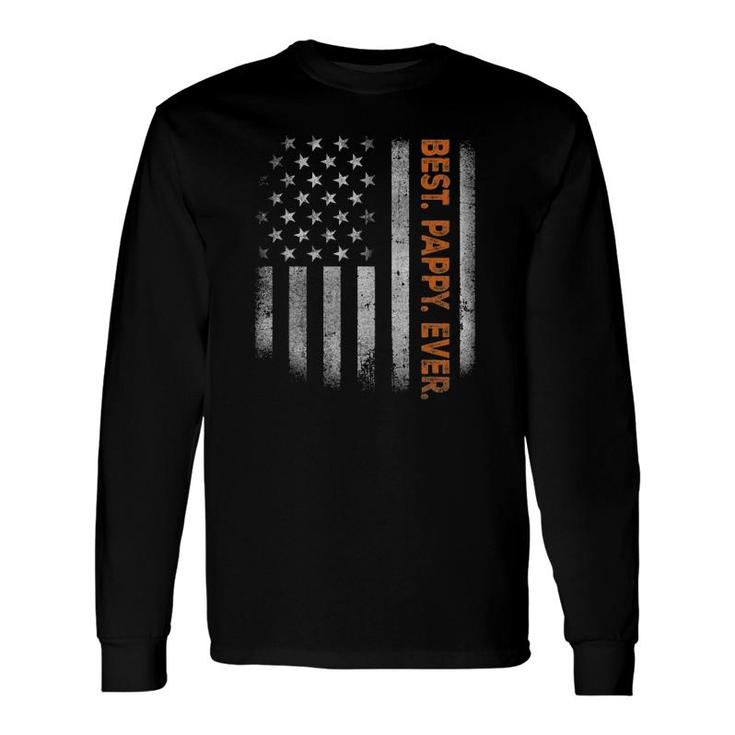 Pappy American Flag Father's Day Long Sleeve T-Shirt T-Shirt