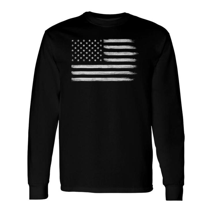 Patriotic Navy Blue American Flag Cool Usa 4Th Of July Long Sleeve T-Shirt T-Shirt