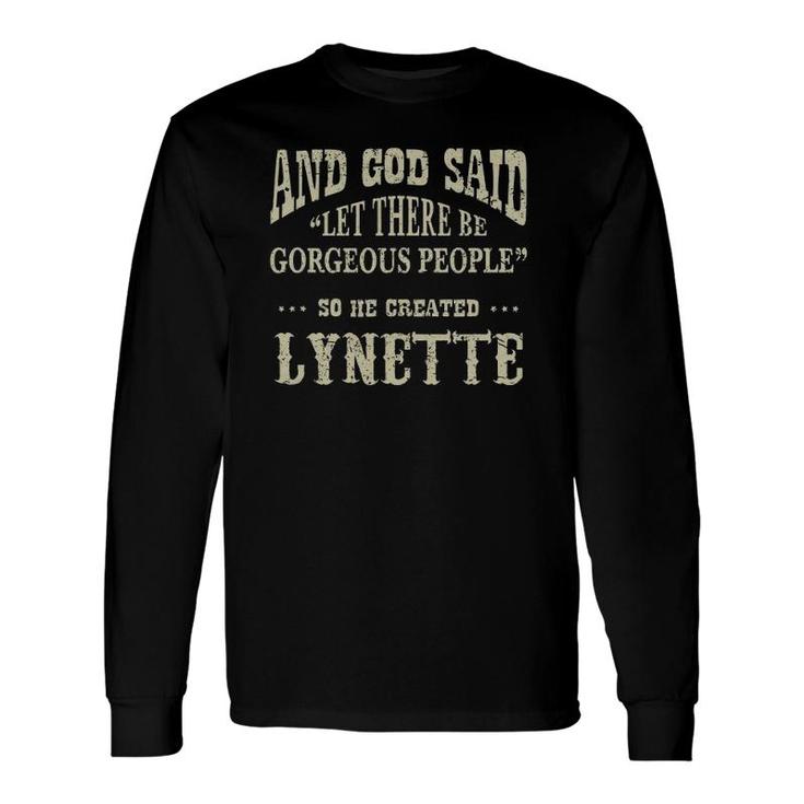 Personalized Birthday Idea For Person Named Lynette Long Sleeve T-Shirt