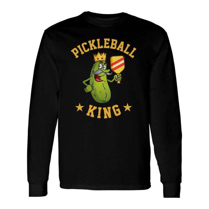 Pickleball King Dad Or Grandpa Long Sleeve T-Shirt T-Shirt