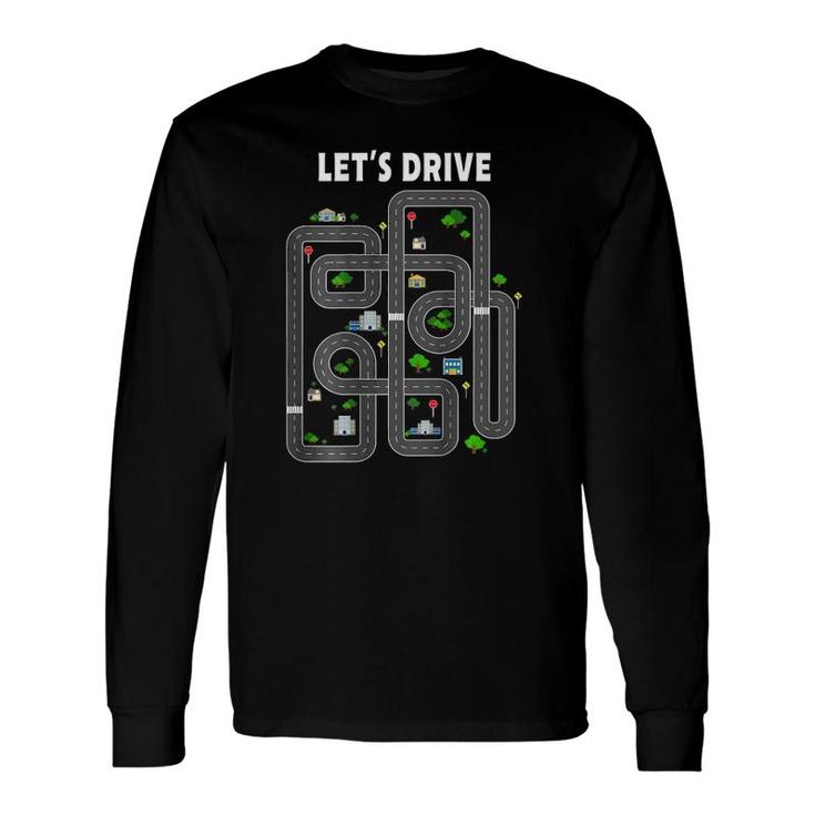 Play Cars On Daddys Back Dad Massage Long Sleeve T-Shirt T-Shirt