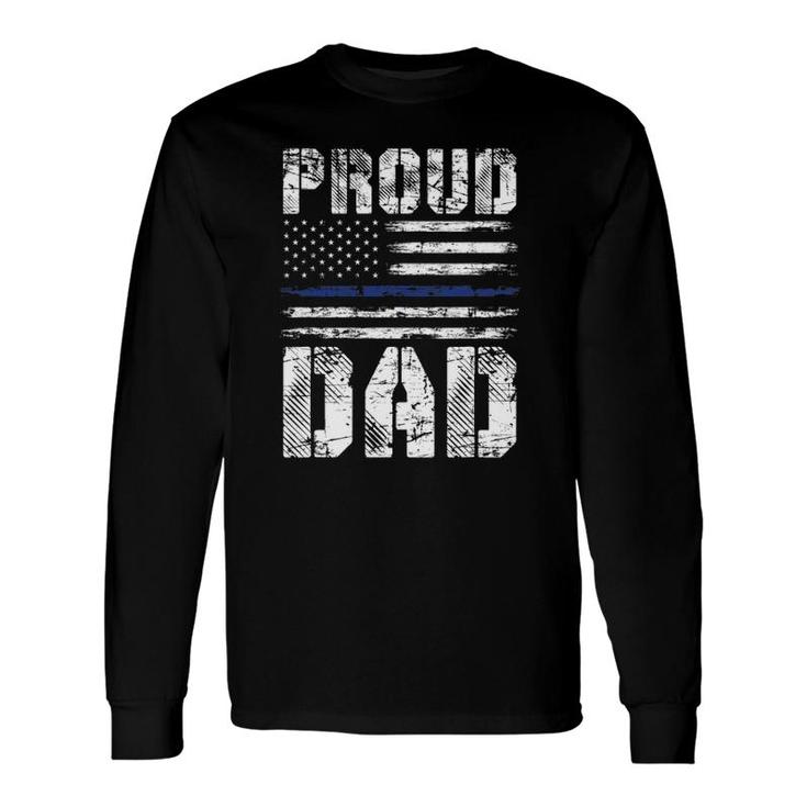 Police Officer Father's Day Us Pride Police Long Sleeve T-Shirt T-Shirt