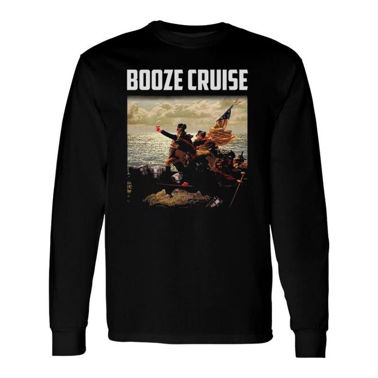 Political Party Booze Cruise Shades & Red Cups Long Sleeve T-Shirt T-Shirt