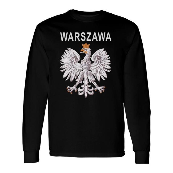 Polska Warszawa City Polish Eagle Long Sleeve T-Shirt