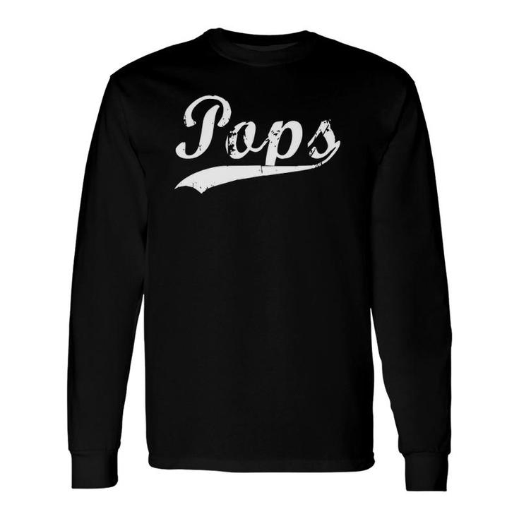 Pops Distressed Vintage Grandfather Long Sleeve T-Shirt