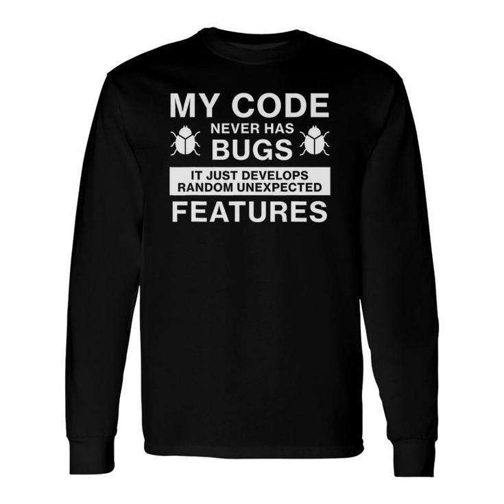 Programmer Bug Coder Meme For Computer Geek Long Sleeve T-Shirt T-Shirt