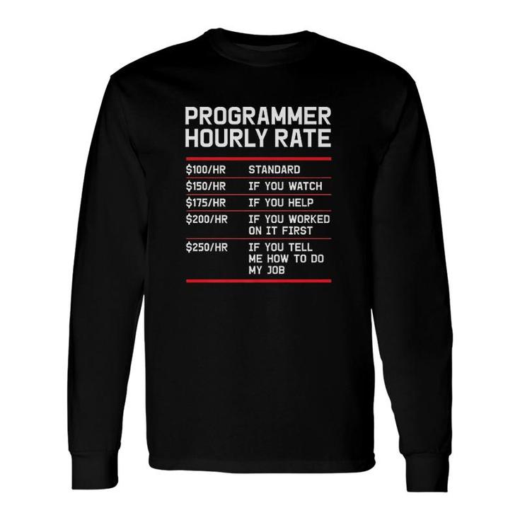 Programmer It Support Coder Long Sleeve T-Shirt T-Shirt