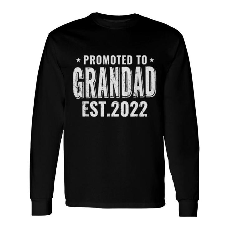 Promoted To Grandad 2022 Grandpa Long Sleeve T-Shirt T-Shirt