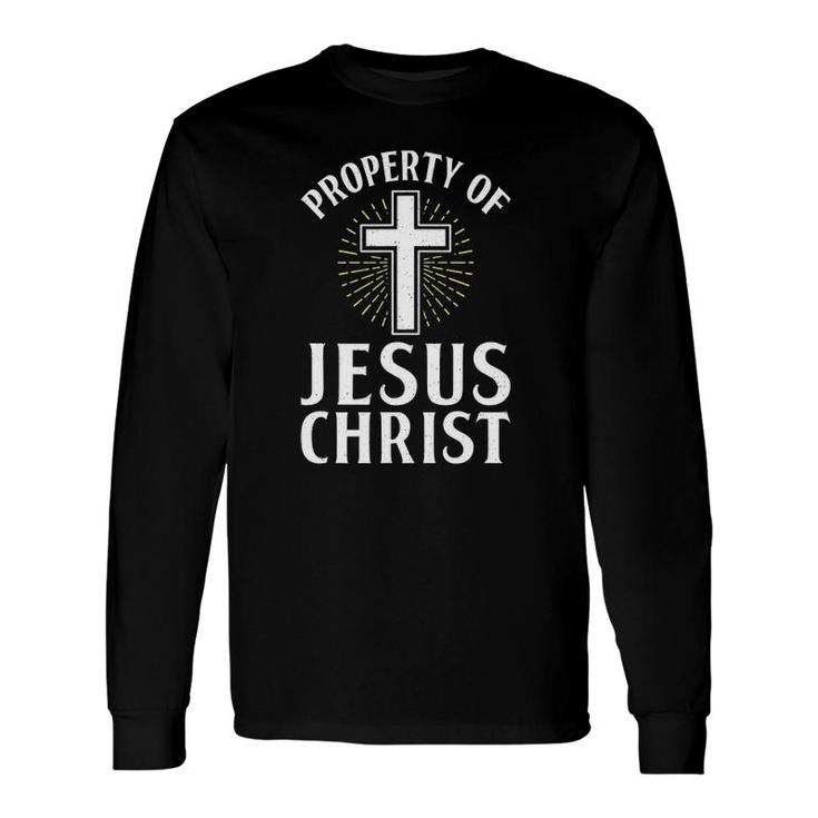 Property Of Jesus Christ God Religious Long Sleeve T-Shirt T-Shirt