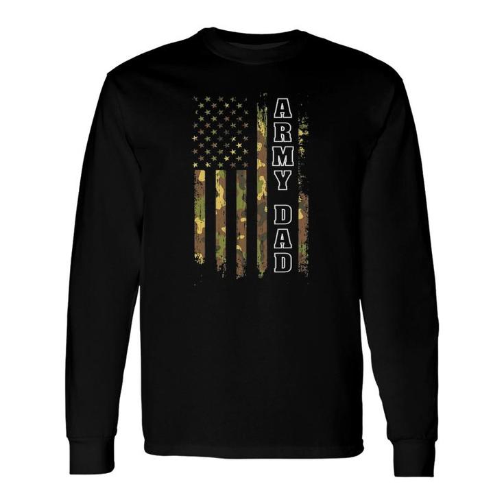 Proud Army Dad United States Usa Flag Father Long Sleeve T-Shirt T-Shirt
