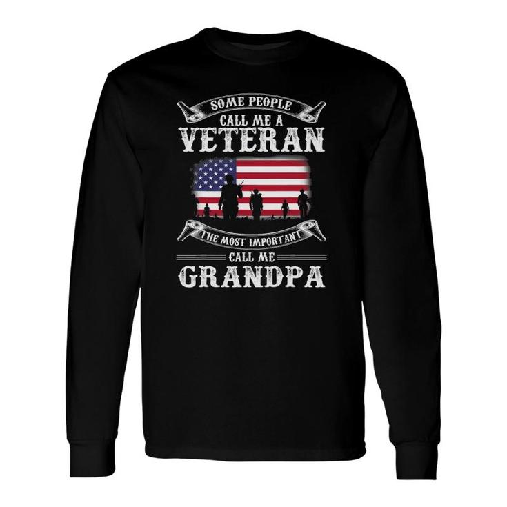 Proud Army Veteran Grandpa Father's Day 2021 Long Sleeve T-Shirt T-Shirt