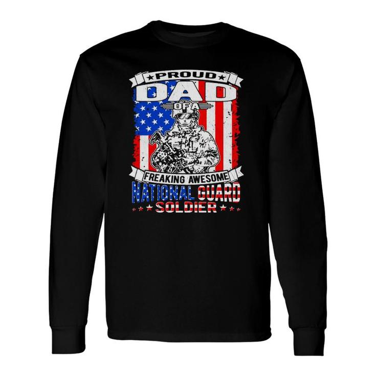 Proud Dad Of A National Guard Soldier Military Father Long Sleeve T-Shirt T-Shirt