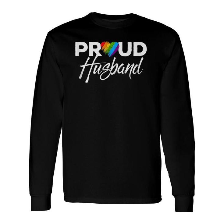 Proud Husband Gay Pride Month Lgbtq Tank Top Long Sleeve T-Shirt T-Shirt