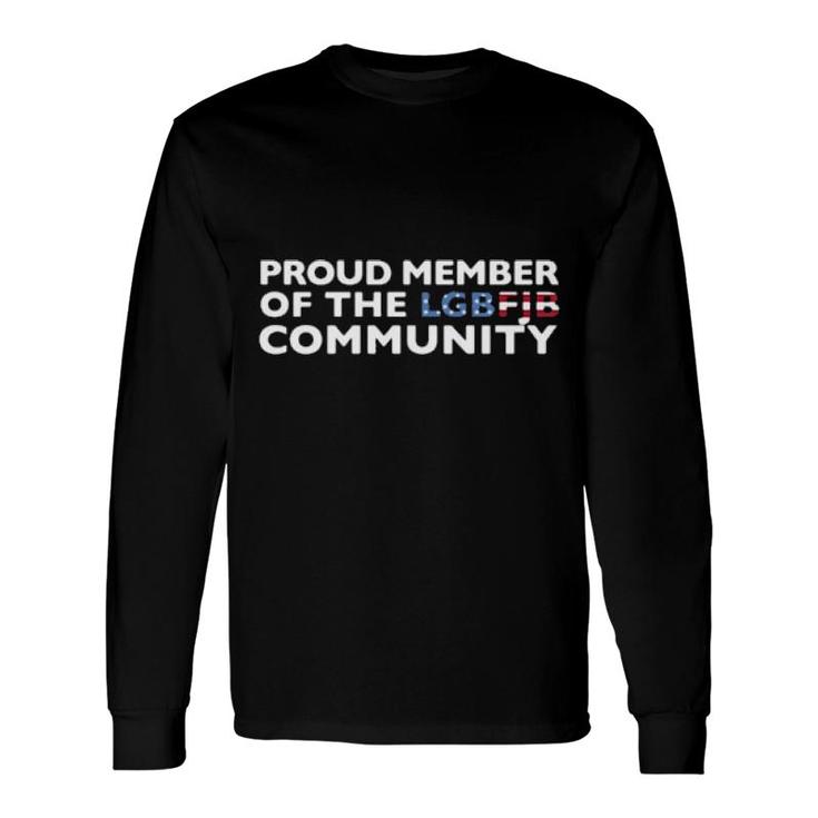 Proud Member Of The Lgbt Fjb Community American Flag Long Sleeve T-Shirt T-Shirt