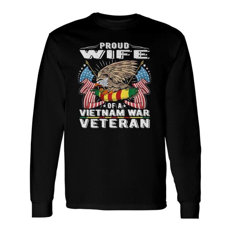 Proud Wife Of Vietnam War Veteran Military Vet's Spouse Long Sleeve T-Shirt T-Shirt