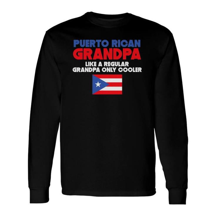 Puerto Rican Grandpa Grandparent's Day Long Sleeve T-Shirt T-Shirt