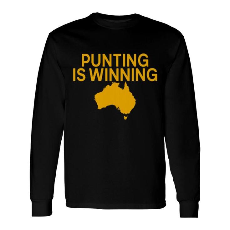 Punting Is Winning Australia Map Tory Taylor Long Sleeve T-Shirt T-Shirt