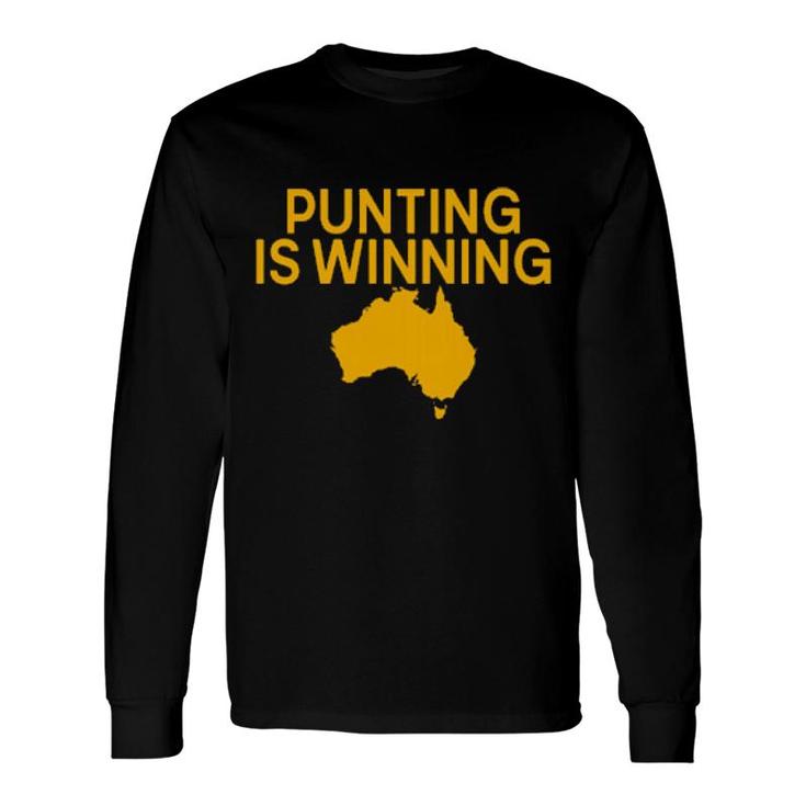 Punting Is Winning Tory Taylor Australia Map Long Sleeve T-Shirt T-Shirt