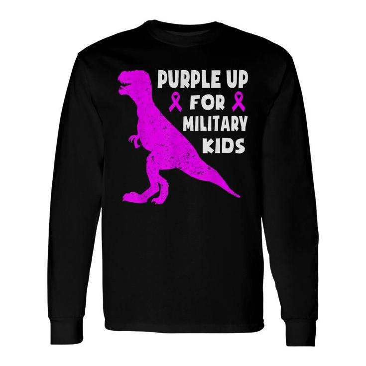 Purple Up For Military Month Of The Military Child Boys Long Sleeve T-Shirt