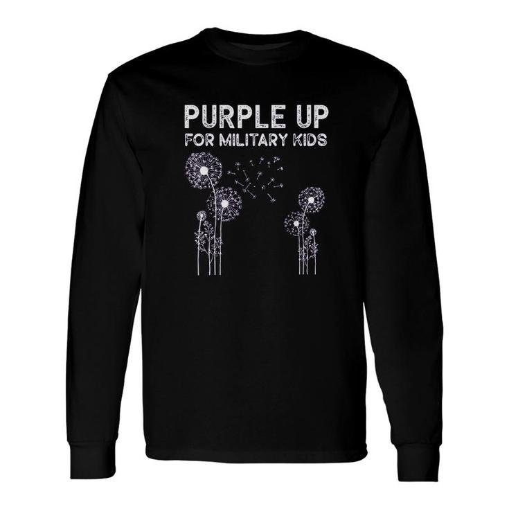 Purple Up For Military Month Of The Military Long Sleeve T-Shirt