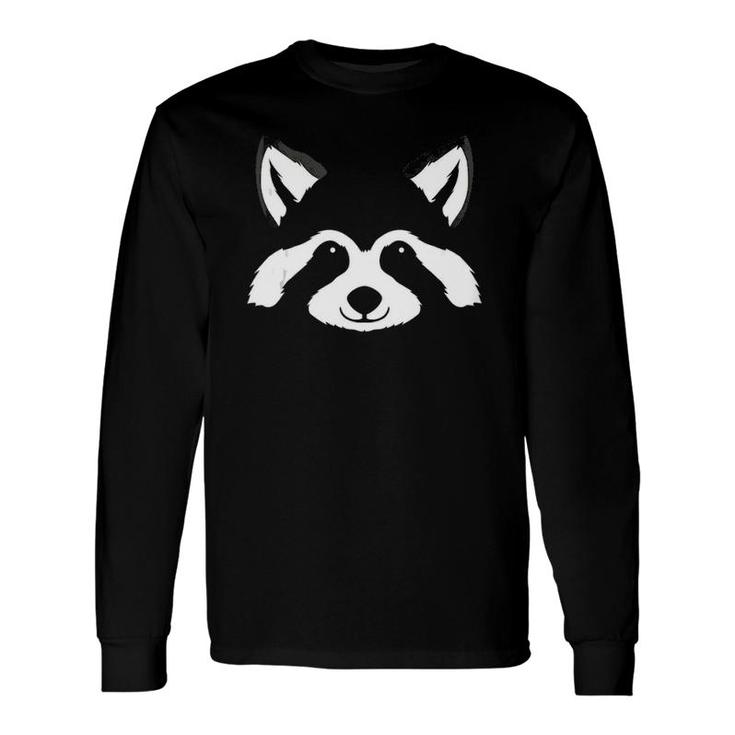 Raccoon Face Halloween Costume Trash Panda Lover Cute Tank Top Long Sleeve T-Shirt T-Shirt