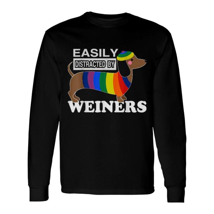 Rainbow Lgbt Love Weiners Dogs Love Gay Man Pride Fun Long Sleeve T-Shirt T-Shirt