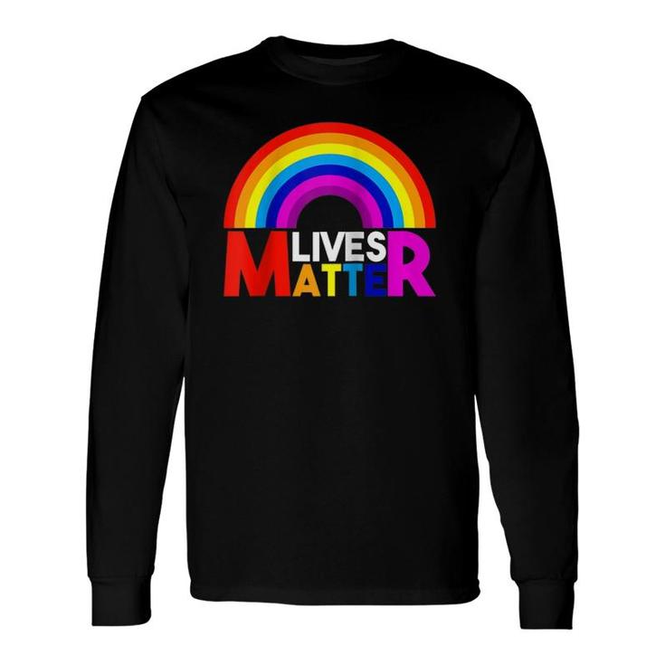 Rainbow Lives Matter Lgbt Raglan Baseball Tee Long Sleeve T-Shirt T-Shirt