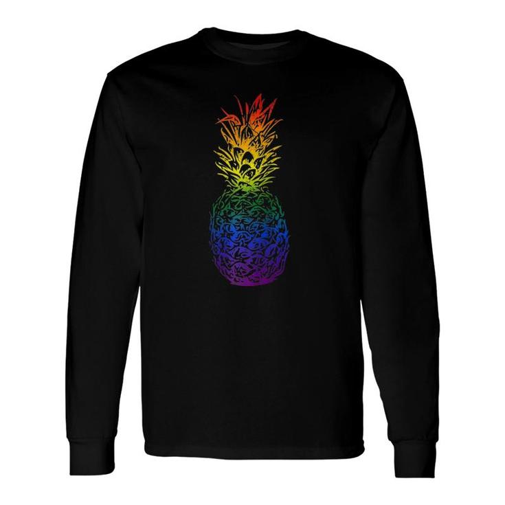 Rainbow Pride Pineapple Lgbtq Raglan Baseball Tee Long Sleeve T-Shirt T-Shirt