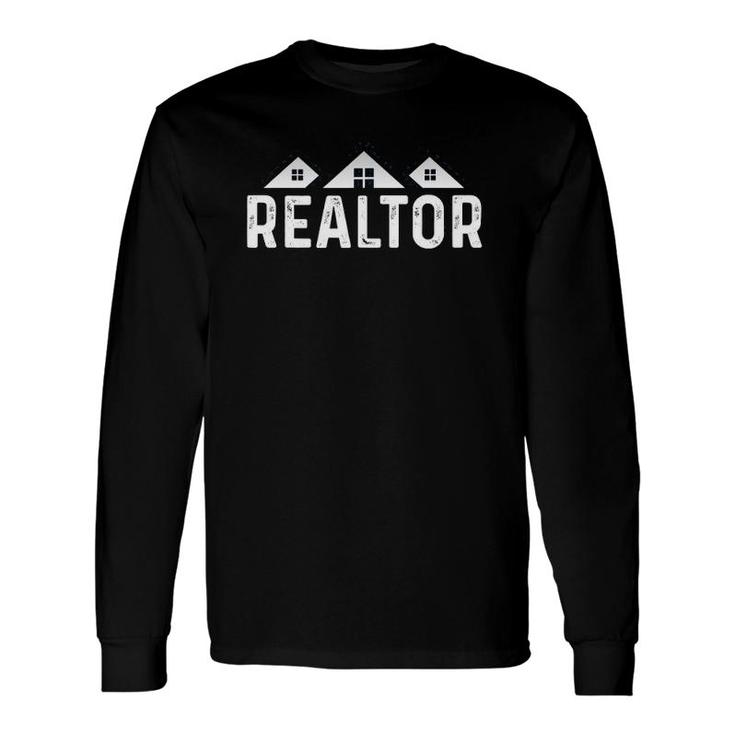 Realtor Classic, Vintage Real Estate Agent Long Sleeve T-Shirt