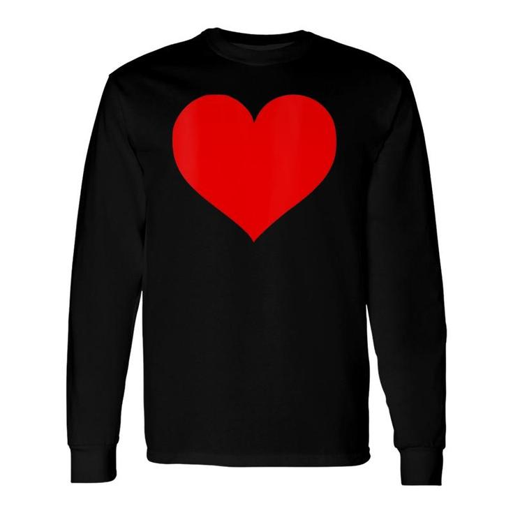 Red Heart Happy Valentine's Day Long Sleeve T-Shirt T-Shirt