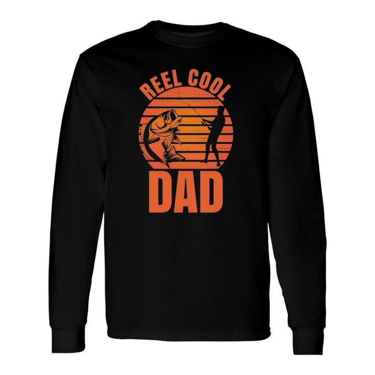 Reel Cool Dad Fisherman Daddy Father's Day Fishing Long Sleeve T-Shirt T-Shirt