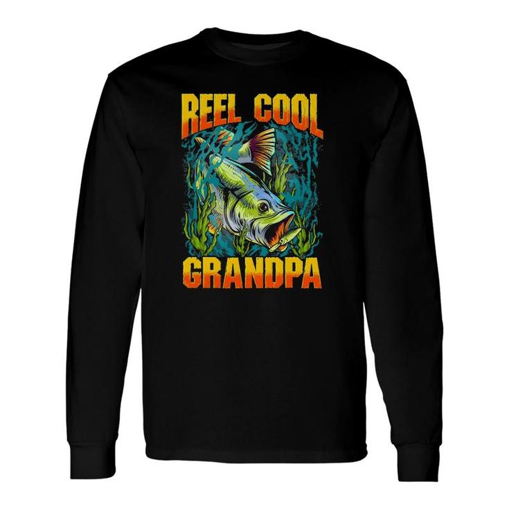 Reel Cool Grandpa Fishing Lover Fathers Day Long Sleeve T-Shirt T-Shirt