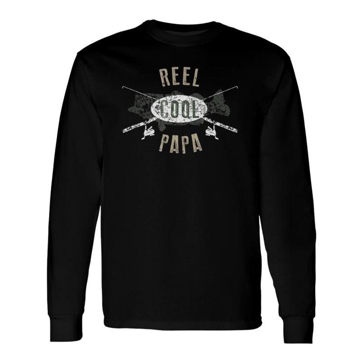 Reel Cool Papa , Cute Fishing Father's Day Long Sleeve T-Shirt T-Shirt