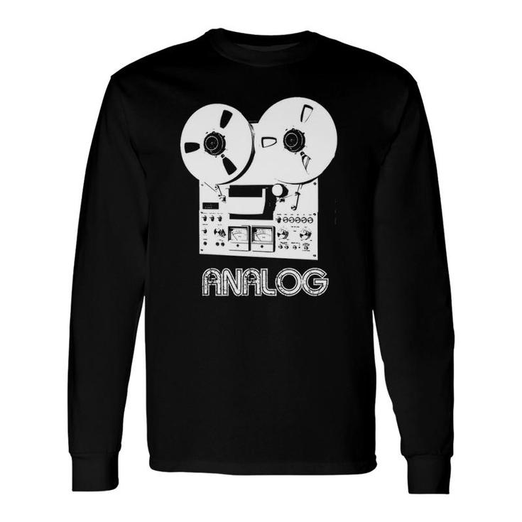 Reel To Reel Recording Analog Long Sleeve T-Shirt