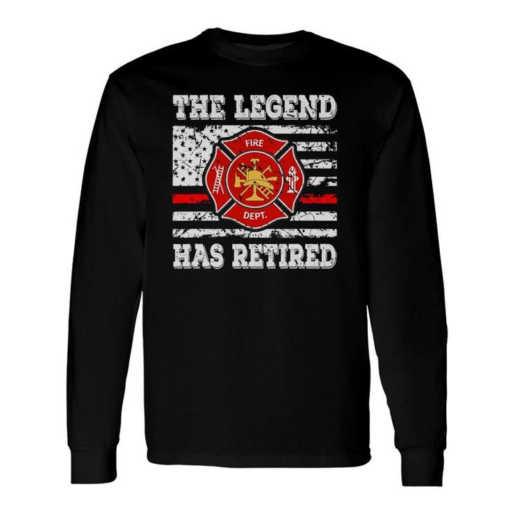 Retired Fireman 911 Rescue Retirement Firefighter Long Sleeve T-Shirt T-Shirt