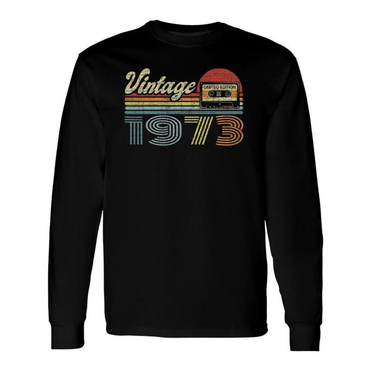 Retro Audio Cassette Vintage Since 1973 49Th Birthday Long Sleeve T-Shirt T-Shirt