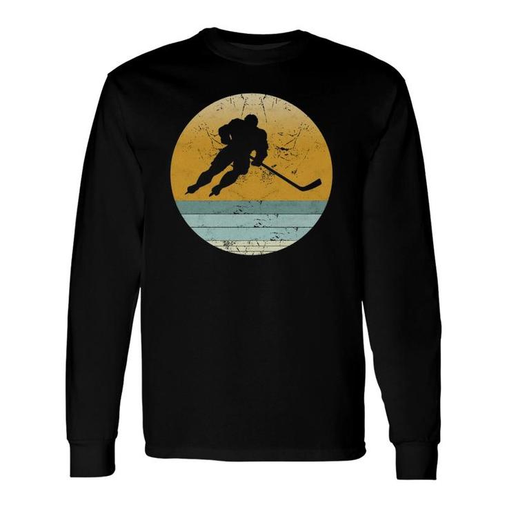 Retro Ice Hockey Vintage Style Sport & Long Sleeve T-Shirt T-Shirt