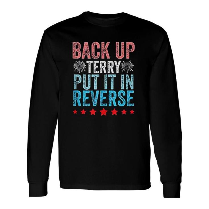 Retro Back Up Terry Back It Up Terry 4th Of July Fireworks Long Sleeve T-Shirt