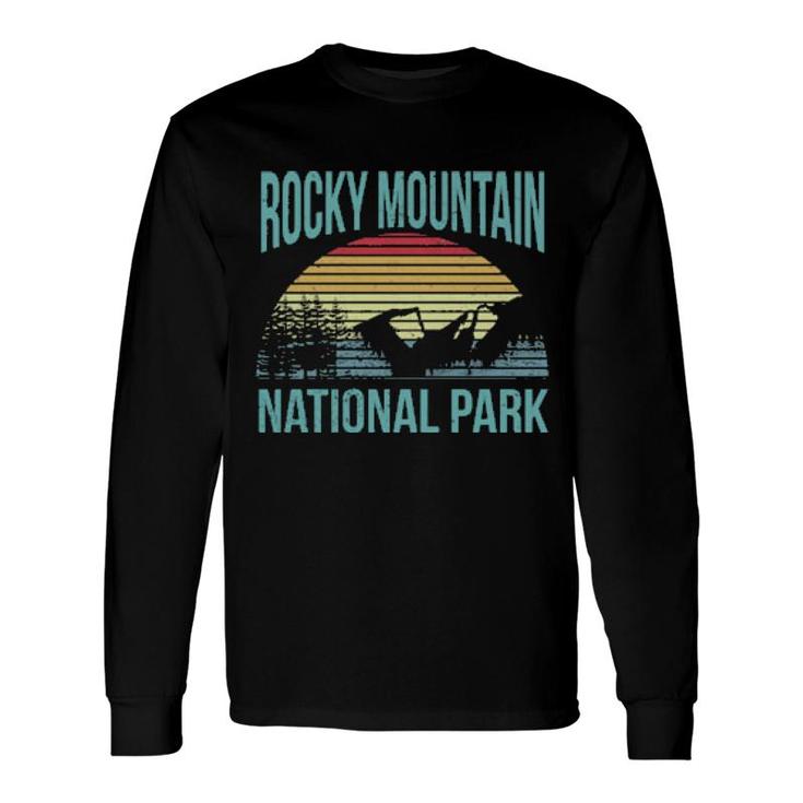 Retro Vintage National Park Rocky Mountain National Park Long Sleeve T-Shirt T-Shirt