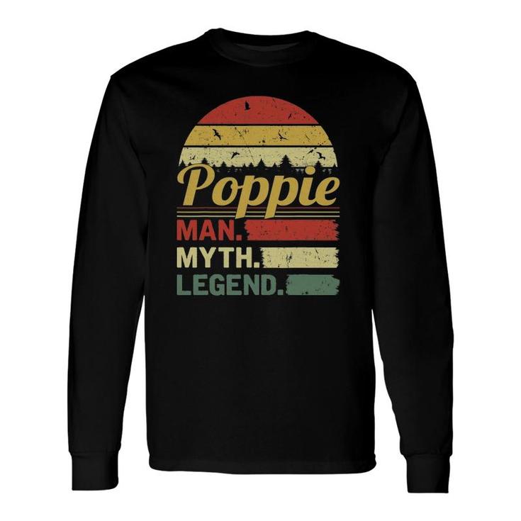Retro Vintage Poppie Man Myth Legend Outfit Father's Day Long Sleeve T-Shirt T-Shirt