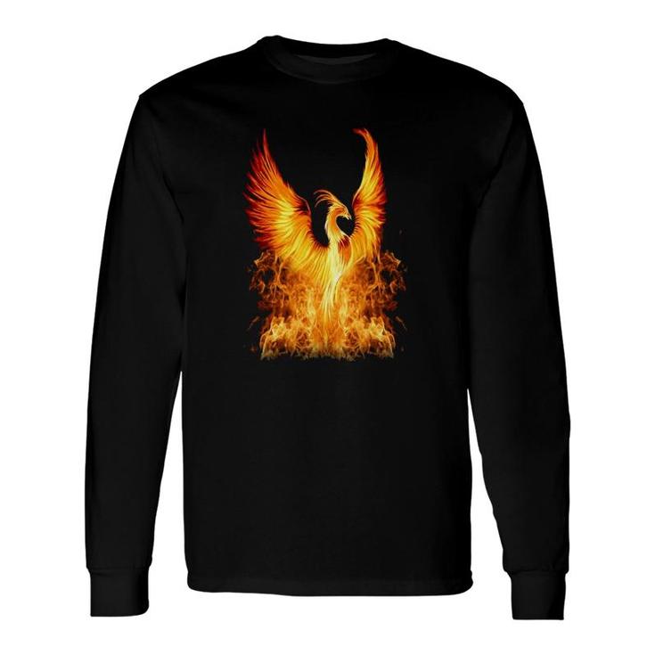 Rising Phoenix Fire Fenix Inspiration Motivation Long Sleeve T-Shirt