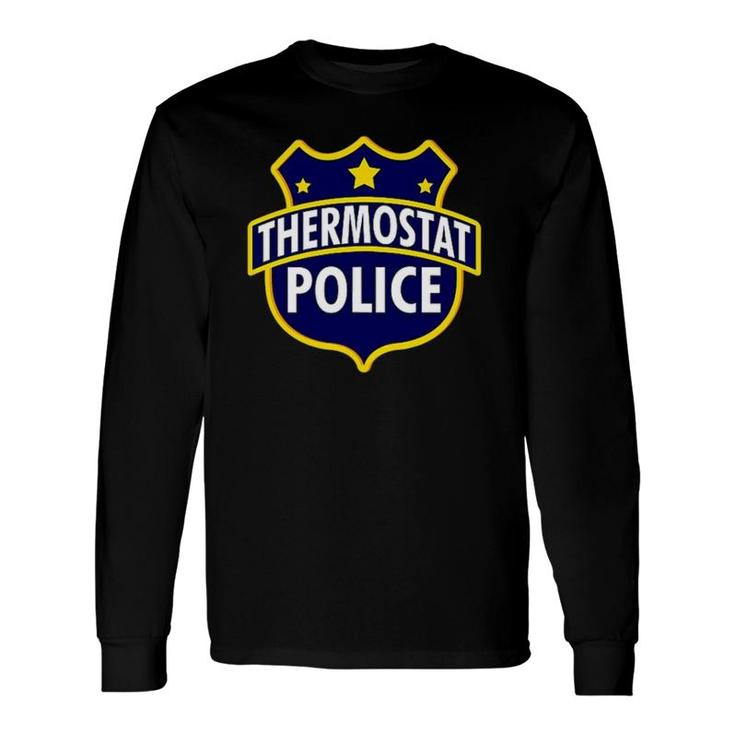 Thermostat Police Pocket Dad's Bday Father's Day Long Sleeve T-Shirt T-Shirt