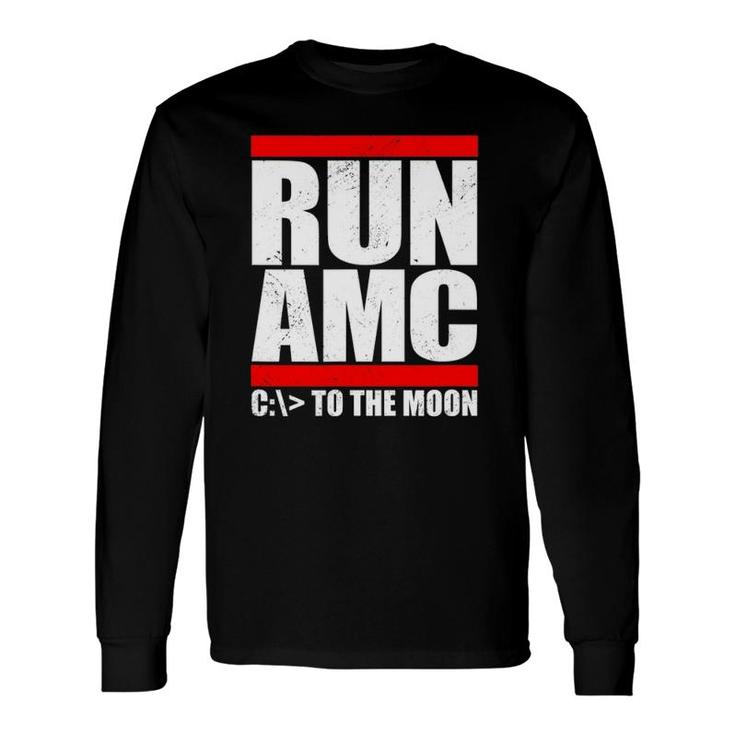 Run Amc To The Moon Long Sleeve T-Shirt T-Shirt