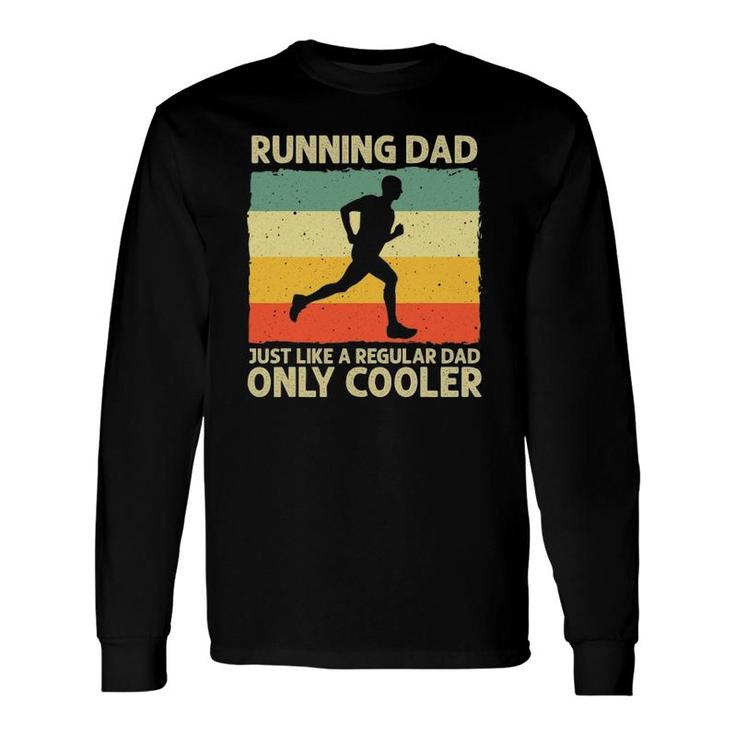 Running For Dad Marathon Runner Coach Marathoner Long Sleeve T-Shirt T-Shirt