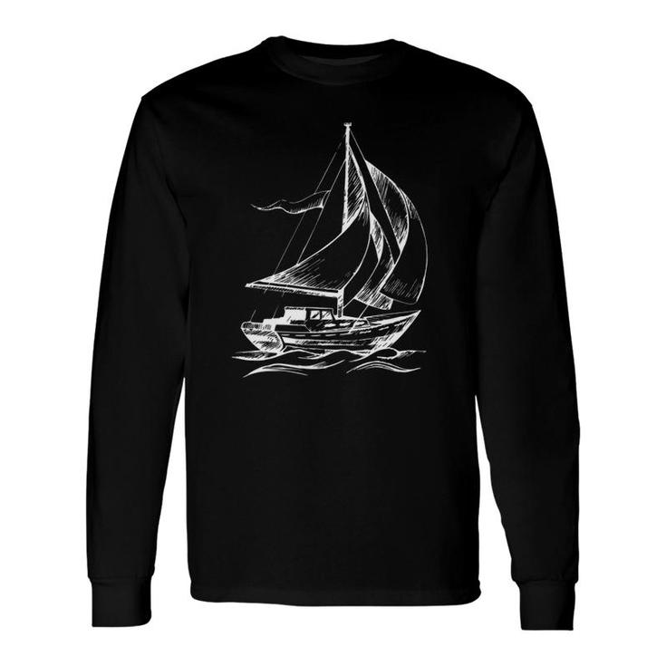 Sailboat Cool Gif For Sailboat Lovers Long Sleeve T-Shirt T-Shirt
