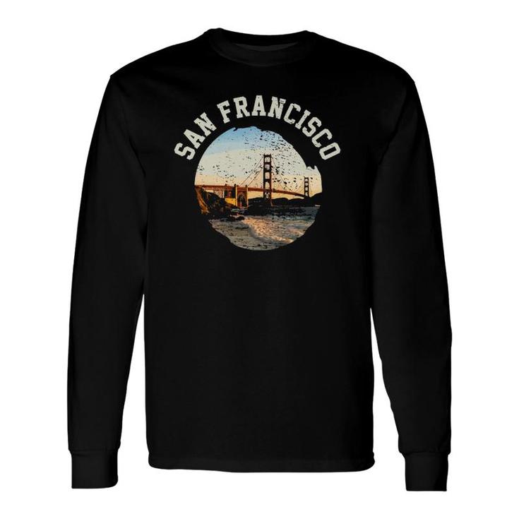 San Francisco Golden Gate Bridge California Usa Vintage Long Sleeve T-Shirt T-Shirt
