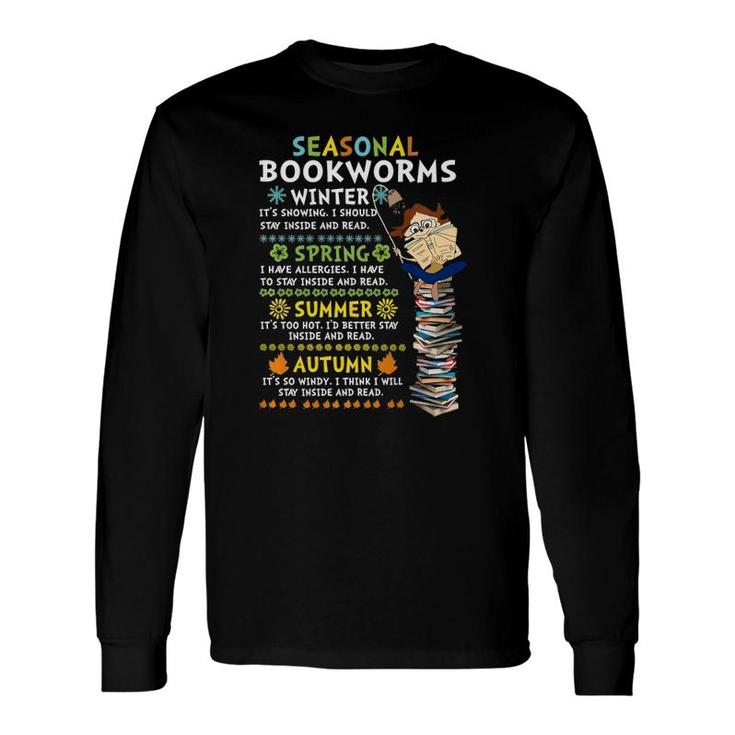 Seasonal Bookworms Moods Reading Book Lover Librarian Reader Long Sleeve T-Shirt T-Shirt