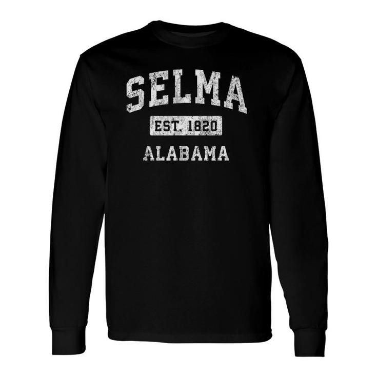 Selma Alabama Al Vintage Established Sports Long Sleeve T-Shirt