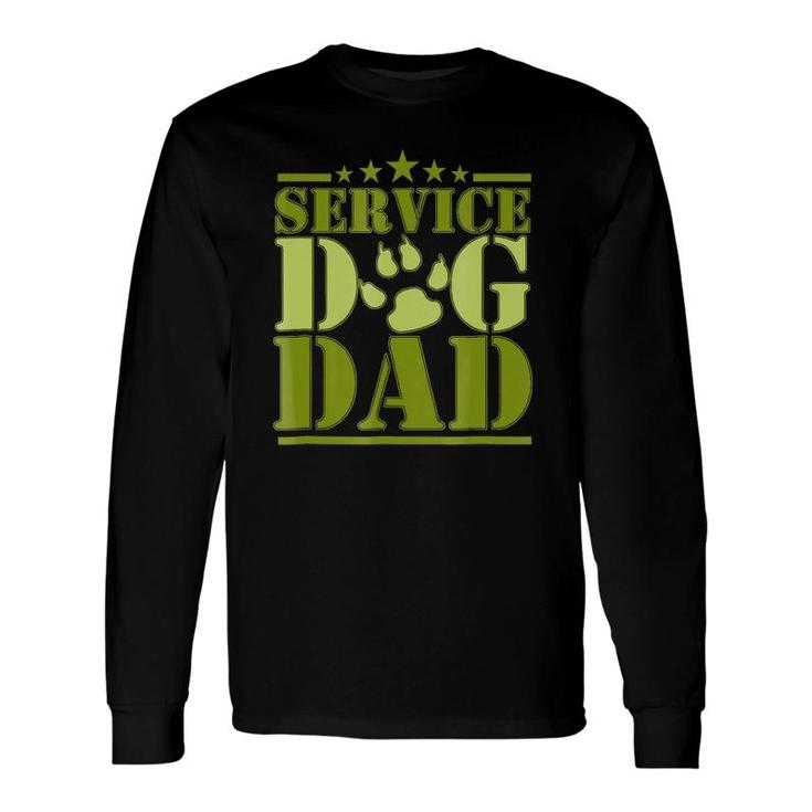 Service Dog Dad For Disabled American Veterans Long Sleeve T-Shirt T-Shirt
